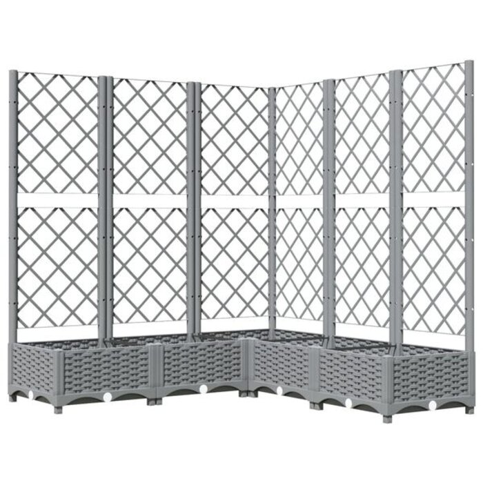 Vidaxl Jardinière avec treillis 120x120 cm - Jusqu'à 35% de réduction