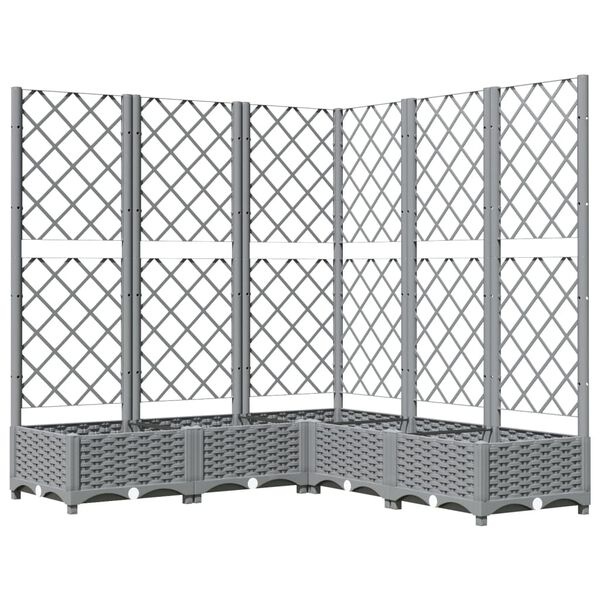 Vidaxl Jardinière avec treillis 120x120 cm - Jusqu'à 35% de réduction