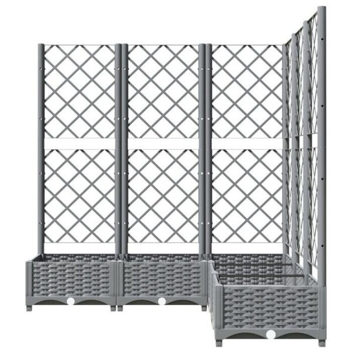 Vidaxl Jardinière avec treillis 120x120 cm - Jusqu'à 35% de réduction