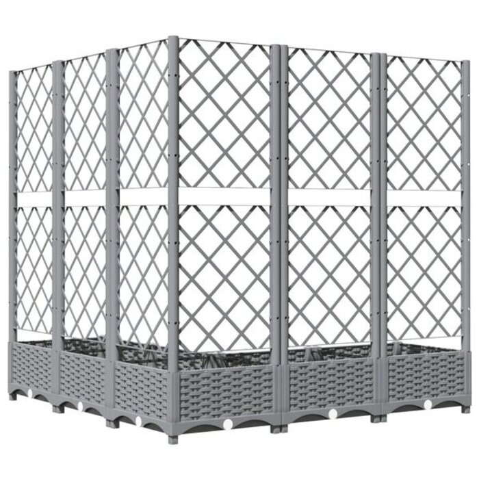 Vidaxl Jardinière avec treillis 120x120 cm - Jusqu'à 35% de réduction