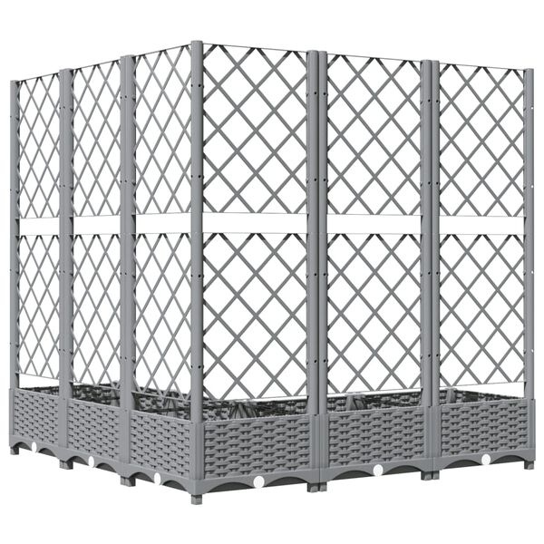 Vidaxl Jardinière avec treillis 120x120 cm - Jusqu'à 35% de réduction