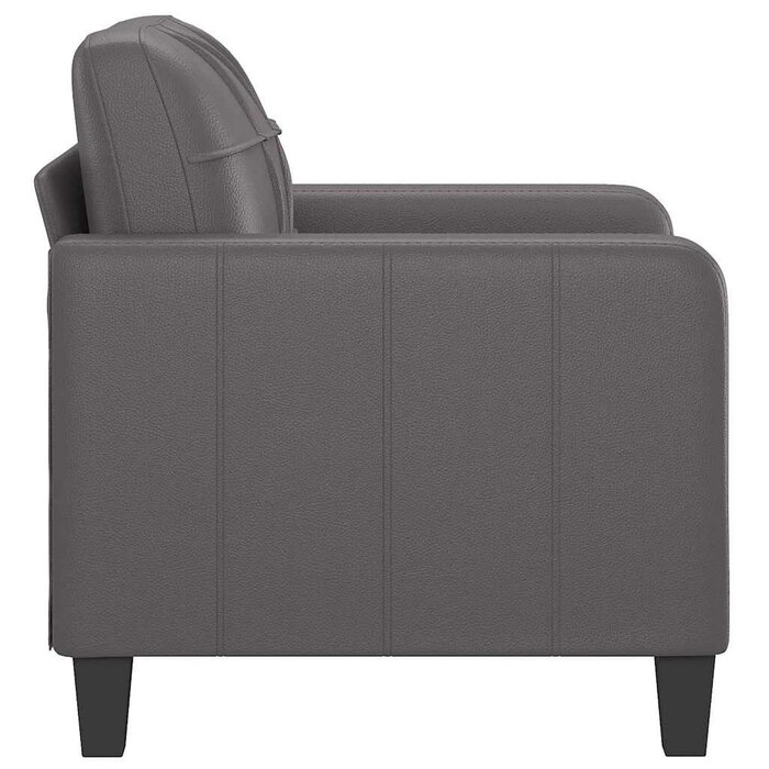 Vidaxl Fauteuil 60 cm en similicuir gris - Jusqu'à -33% sur nos retours clients