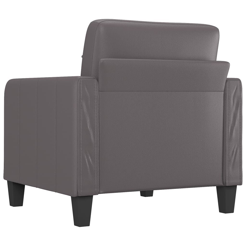 Vidaxl Fauteuil 60 cm en similicuir gris - Jusqu'à -33% sur nos retours clients