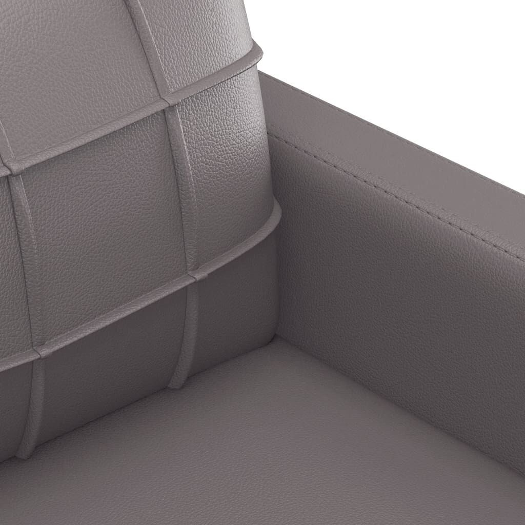 Vidaxl Fauteuil 60 cm en similicuir gris - Jusqu'à -33% sur nos retours clients