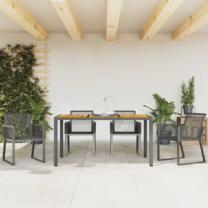 Vidaxl Lot de 4 chaises de jardin en rotin noir - Jusqu'à -35% de remise