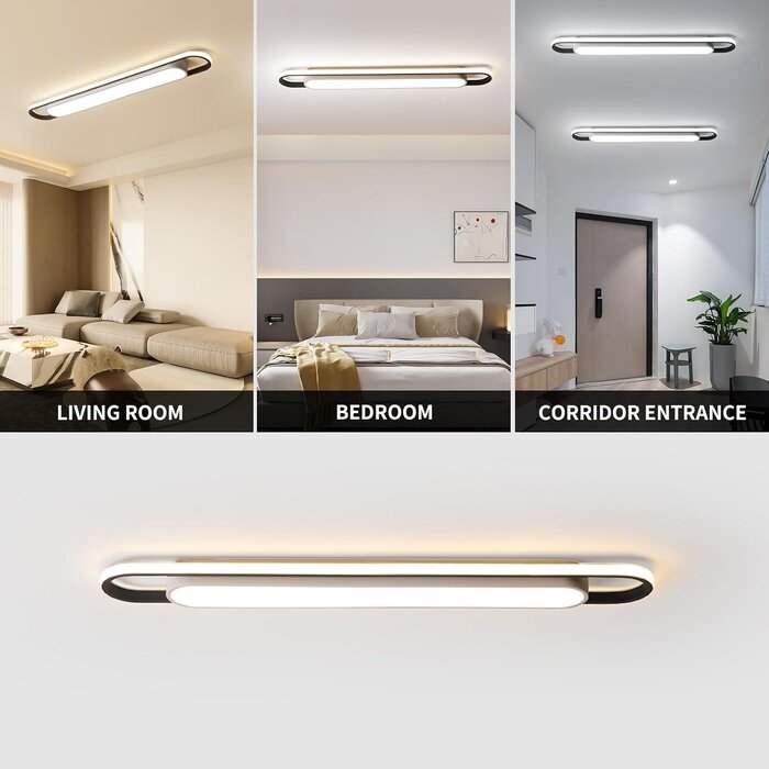 Plafonnier LED linéaire intelligent 122 cm - Jusqu'à 34% de remise