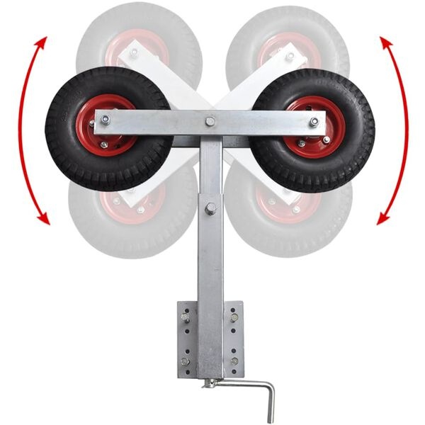 Vidaxl Kit 2 supports de proue réglables pour remorque bateau - Jusqu'à -35%