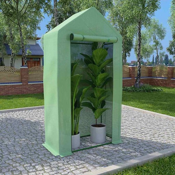 Vidaxl Serre de jardin compacte 100x50x190 cm - Jusqu'à 31% de réduction