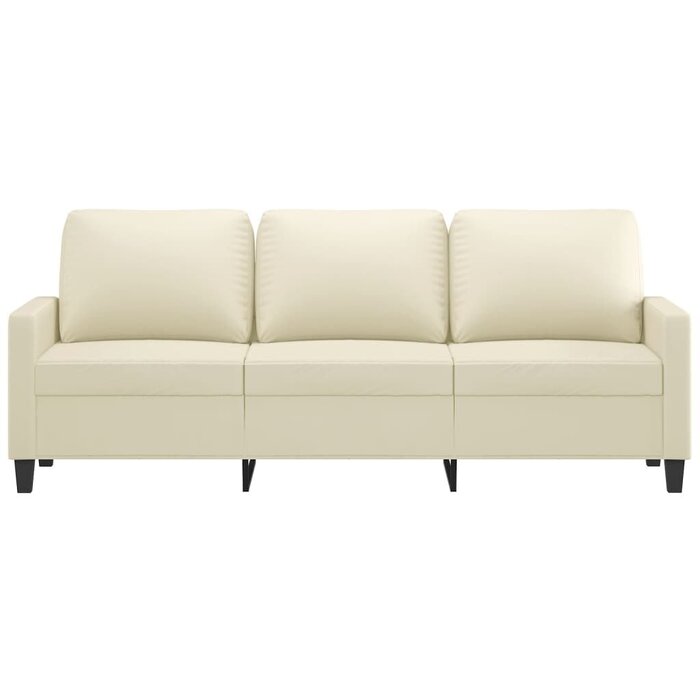 Vidaxl Canapé 3 places 180 cm crème - Design moderne - Jusqu'à -33%