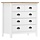 Commode Hill en pin massif 5 tiroirs - Jusqu'à 35% de remise