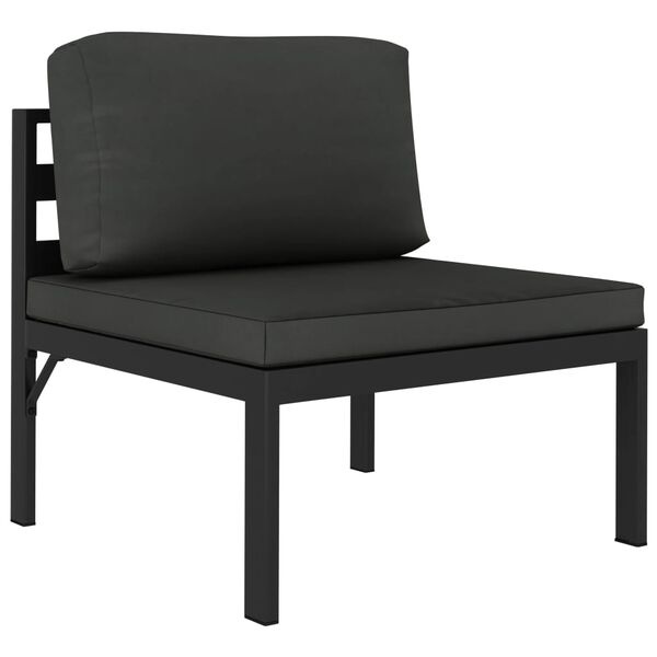 Vidaxl Salon de jardin 3 pièces aluminium anthracite - Jusqu'à 35% de remise
