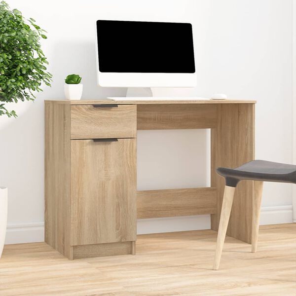 Vidaxl Bureau informatique 100x50x75 cm chêne sonoma - Jusqu'à -35%