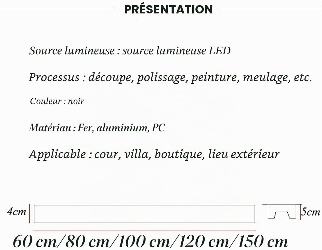 Applique murale LED étanche 150 cm - Anthracite - Jusqu'à -34% en Outlet