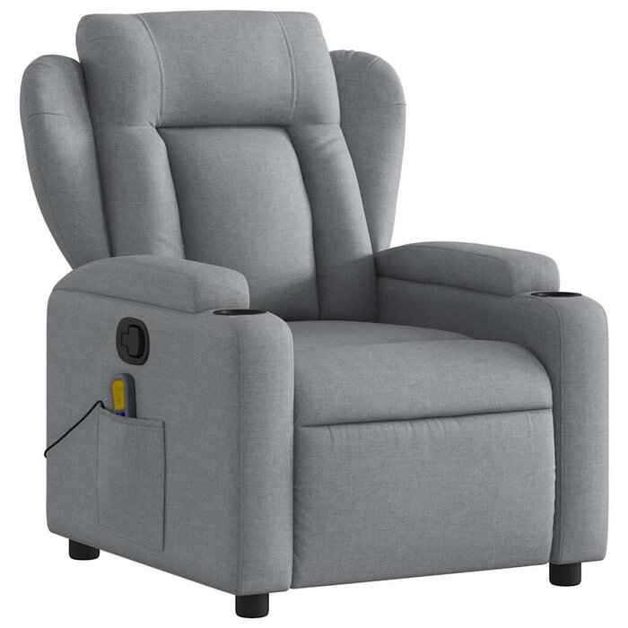Vidaxl Fauteuil de massage inclinable gris clair - Jusqu'à 35% de réduction