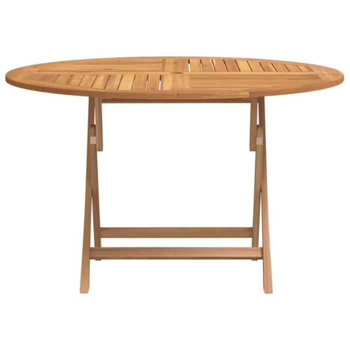 Vidaxl Table de jardin pliante en teck Ø 110 cm - Jusqu'à -35% d'économie