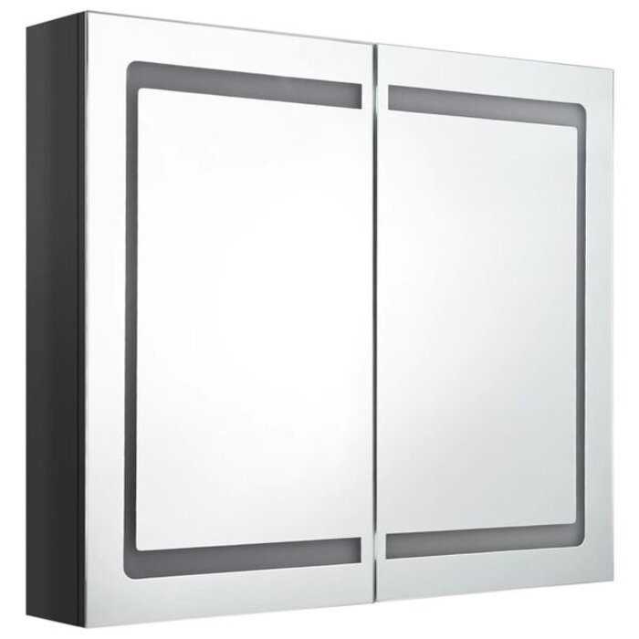 Vidaxl Armoire de salle de bain avec miroir et LED - Jusqu'à -35%