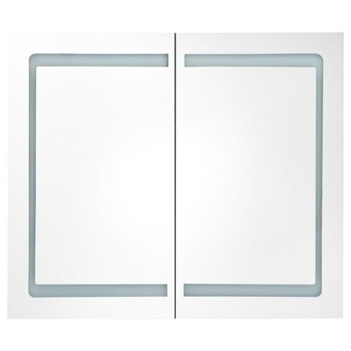 Vidaxl Armoire de salle de bain avec miroir et LED - Jusqu'à -35%
