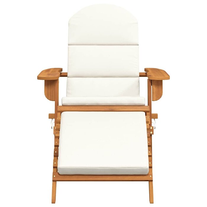 Vidaxl Chaise de jardin Adirondack en acacia avec repose-pieds - Jusqu'à 35% de remise