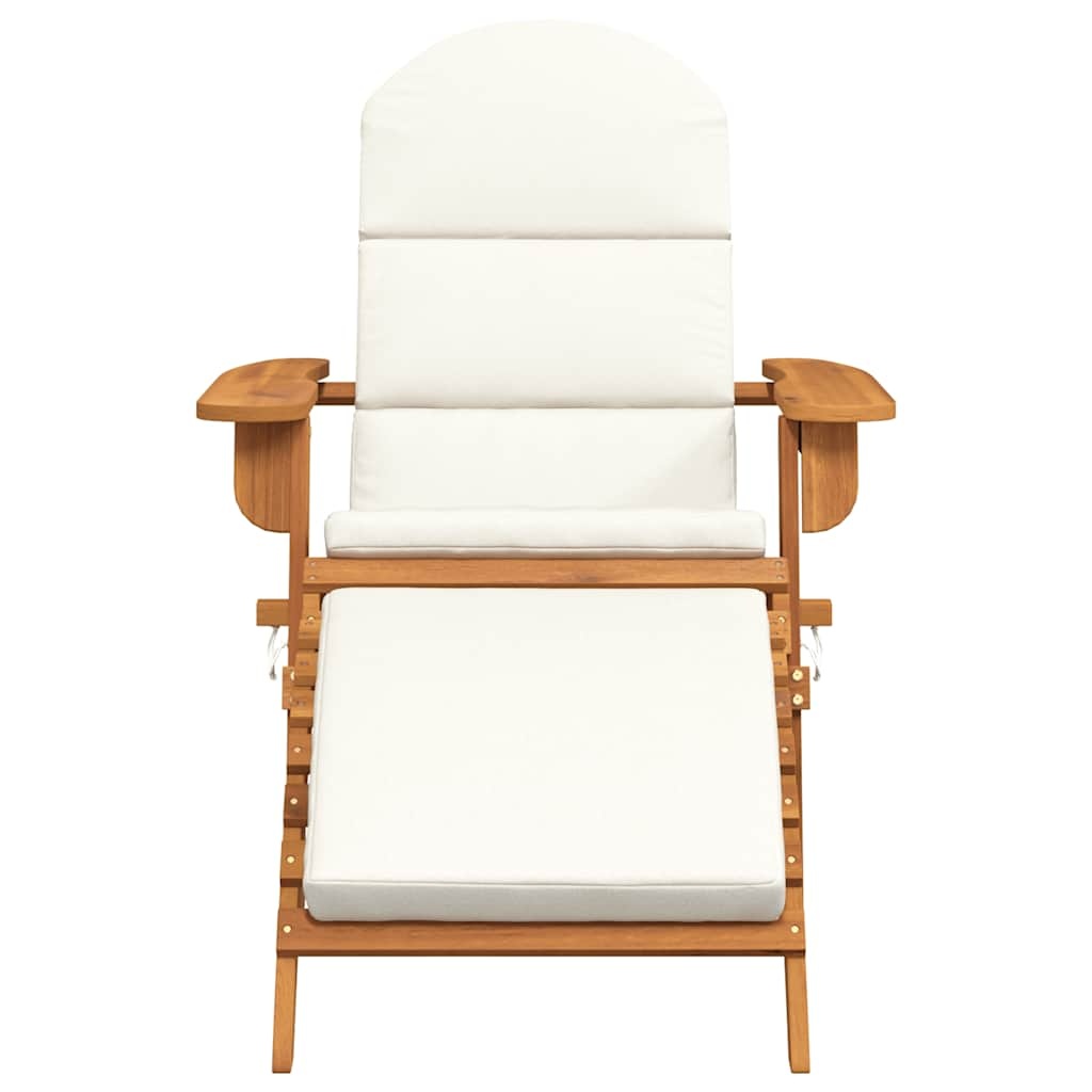 Vidaxl Chaise de jardin Adirondack en acacia avec repose-pieds - Jusqu'à 35% de remise