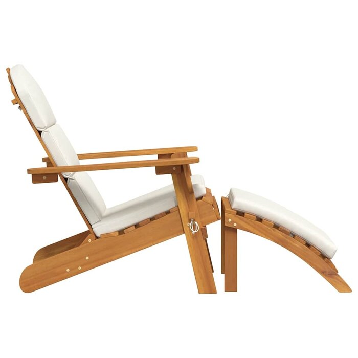 Vidaxl Chaise de jardin Adirondack en acacia avec repose-pieds - Jusqu'à 35% de remise