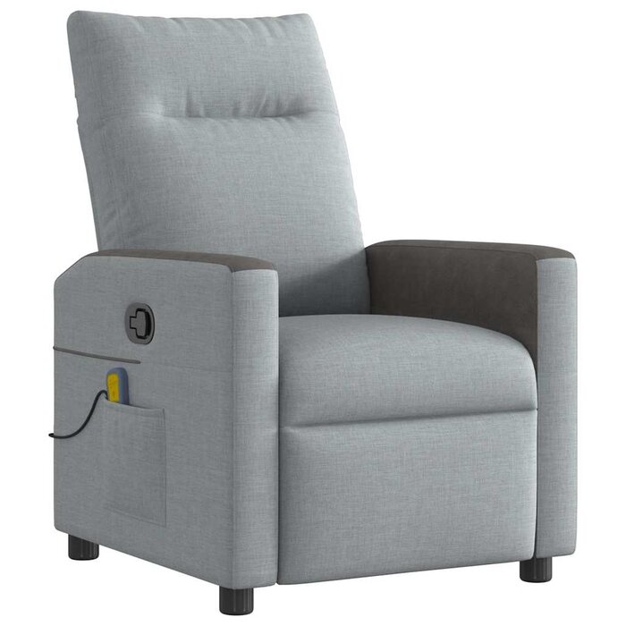 Vidaxl Fauteuil de massage inclinable gris clair - Jusqu'à 35% de réduction