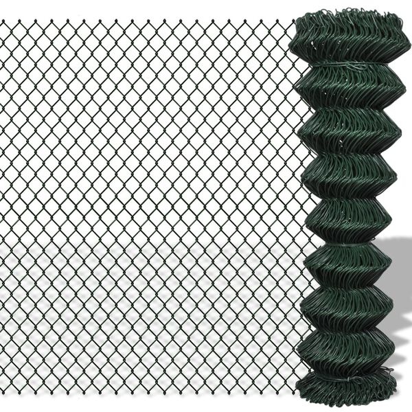 Vidaxl Clôture en treillis vert 1,5 x 15 m - Acier PVC - Jusqu'à -34%