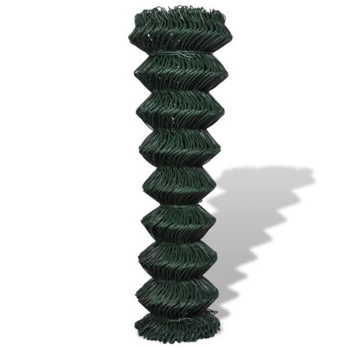 Vidaxl Clôture en treillis vert 1,5 x 15 m - Acier PVC - Jusqu'à -34%