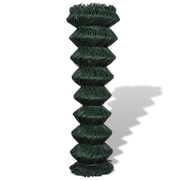 Vidaxl Clôture en treillis vert 1,5 x 15 m - Acier PVC - Jusqu'à -34%