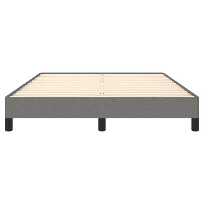 Vidaxl Cadre de lit 140x200 cm Gris foncé - Outlet : jusqu'à -34%