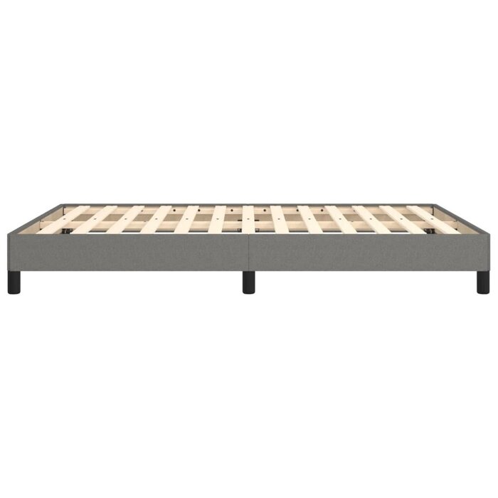 Vidaxl Cadre de lit 140x200 cm Gris foncé - Outlet : jusqu'à -34%