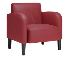 Vidaxl Fauteuil 54 cm en similicuir rouge vin - 50% de remise