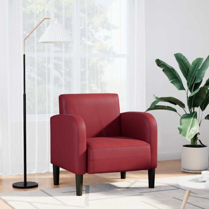 Vidaxl Fauteuil en Similicuir Rouge Vin - Jusqu'à -35% sur nos modèles outlet
