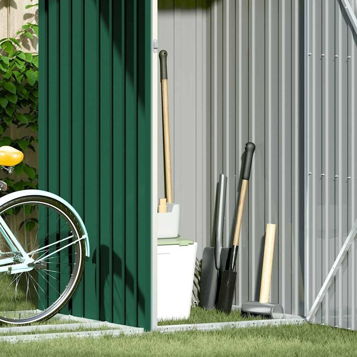 Vidaxl Abri de jardin et bûcher en acier galvanisé - Jusqu'à 35% de réduction