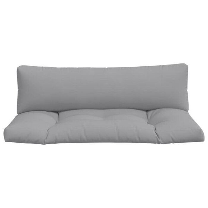 Vidaxl Ensemble 2 coussins pour palette gris - Jusqu'à 33% de remise