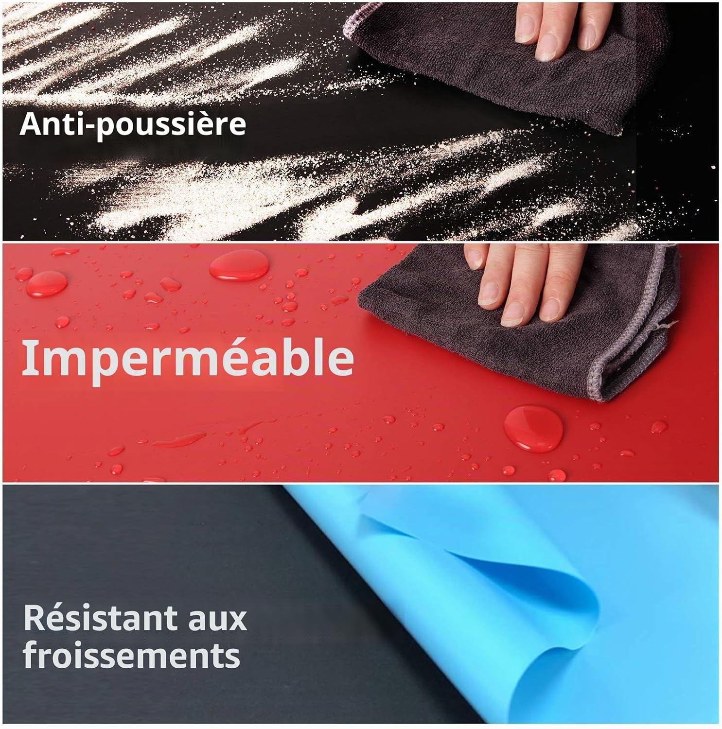 Fond photo PVC gris 120x200 cm - Mat et anti-reflet - Jusqu'à -27%