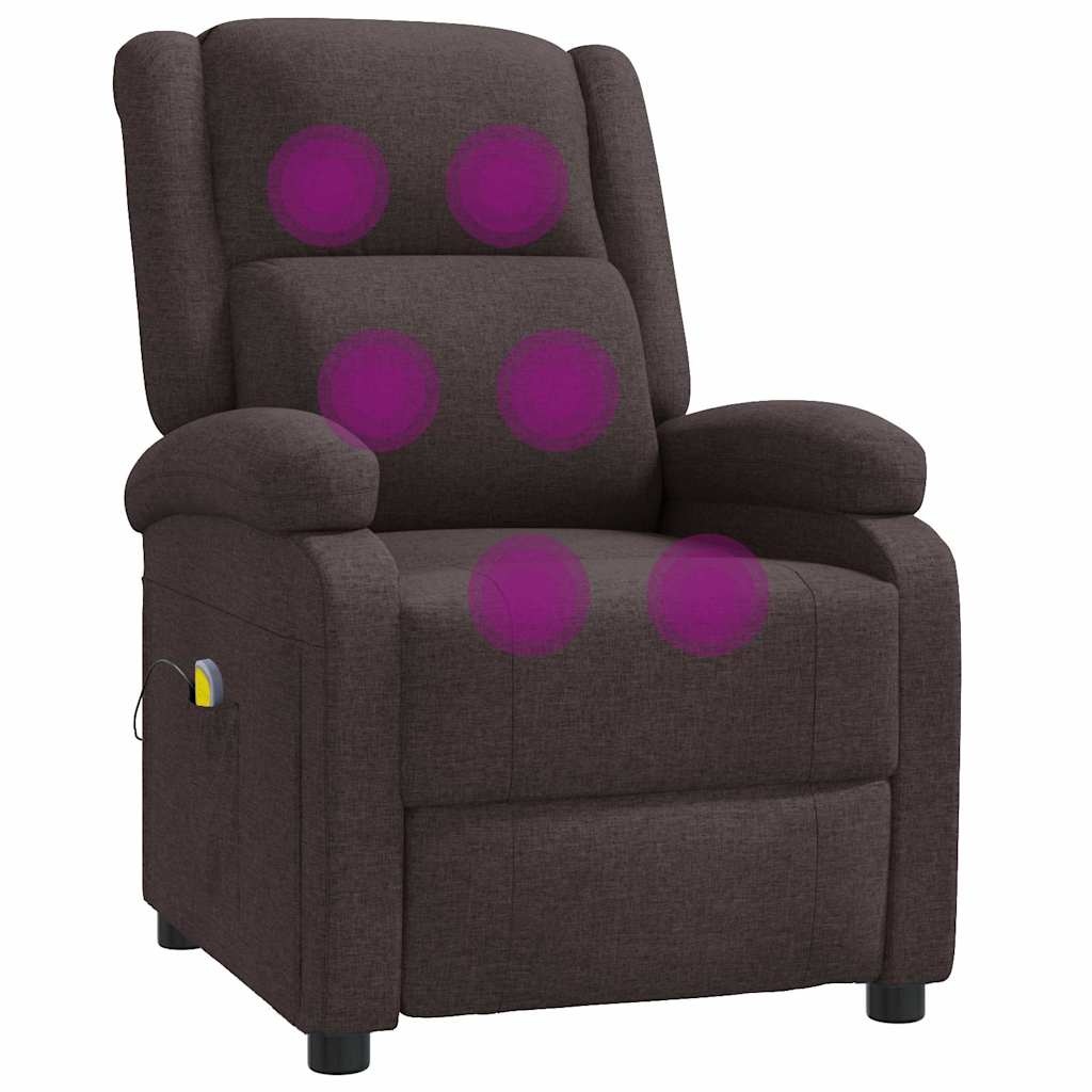 Vidaxl Fauteuil de massage inclinable marron - Confort optimal - Jusqu'à -35%