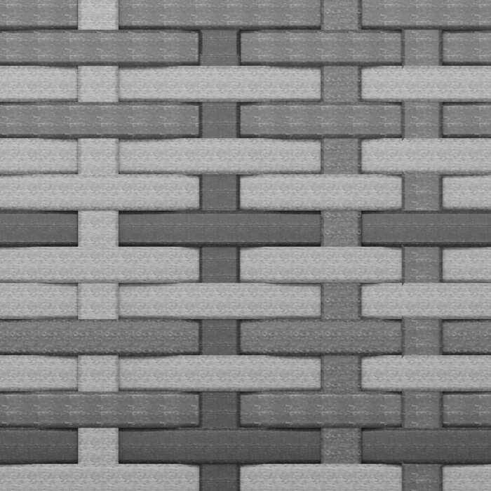 Vidaxl Lot de 4 repose-pieds de jardin en résine tressée gris - Jusqu'à -34%