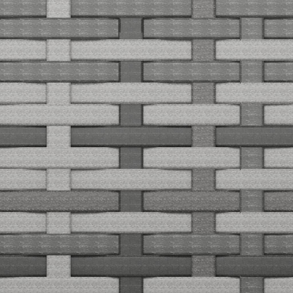 Vidaxl Lot de 4 repose-pieds de jardin en résine tressée gris - Jusqu'à -34%