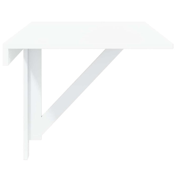 Vidaxl Table murale pliante 100x60 cm - Blanc brillant - Jusqu'à -34%