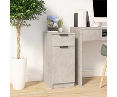 Vidaxl Caisson de bureau gris béton - 33,5x50x75 cm - 53% de remise