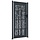 Portillon de jardin motif bambou anthracite 105x180cm - Jusqu'à -35%