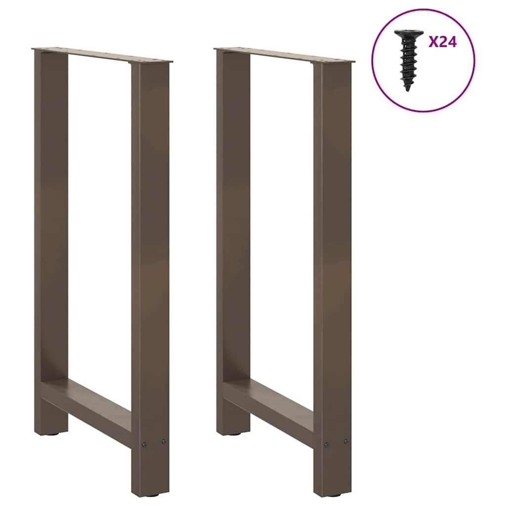 Vidaxl Lot de 2 Pieds de Table de Bar Acier - Jusqu'à -34% sur l'Outlet