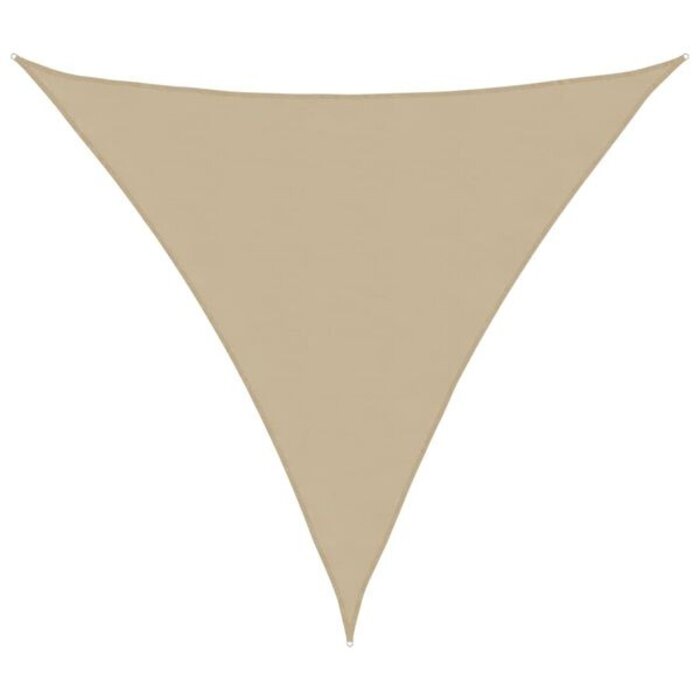 Vidaxl Voile d'ombrage triangulaire 6x6x6 m - Beige - Jusqu'à -34%