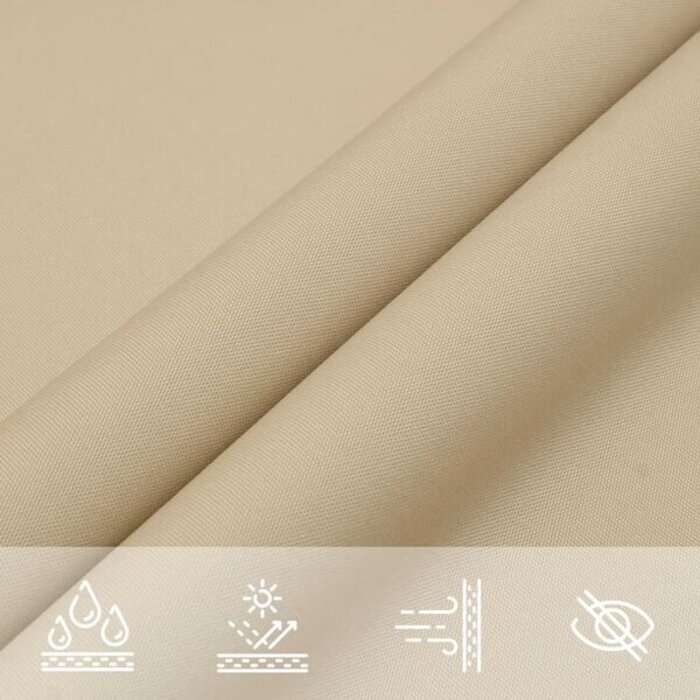 Vidaxl Voile d'ombrage triangulaire 6x6x6 m - Beige - Jusqu'à -34%