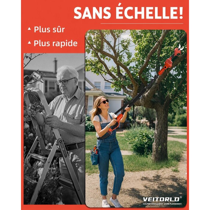 Sécateur télescopique électrique 40 mm - Jusqu'à 35% de remise