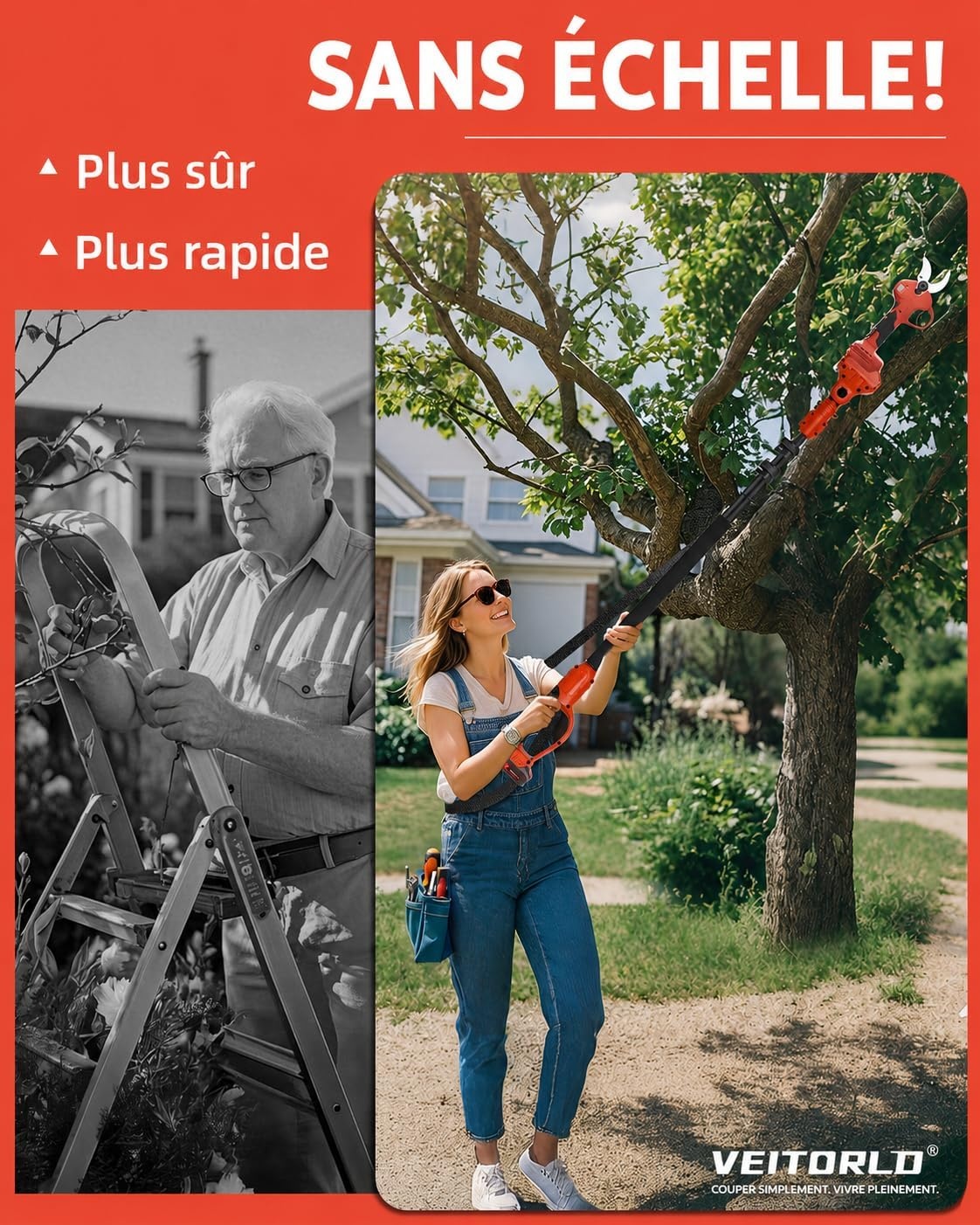 Sécateur télescopique électrique 40 mm - Jusqu'à 35% de remise
