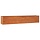 Jardinière en acier Corten 240x40x45cm Gris - 30% de remise