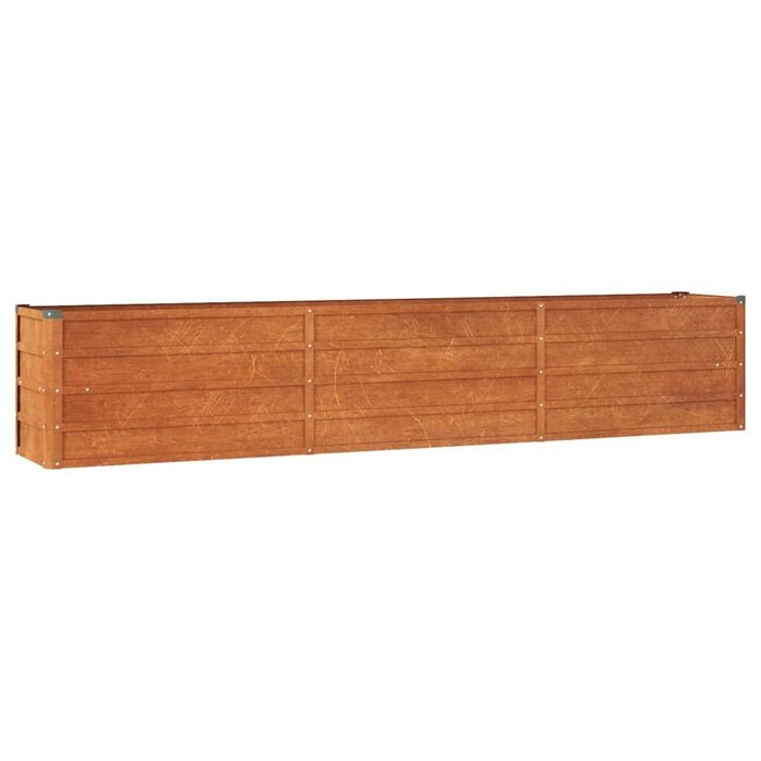 Vidaxl Jardinière en acier Corten 240x40x45cm Gris - 30% de remise