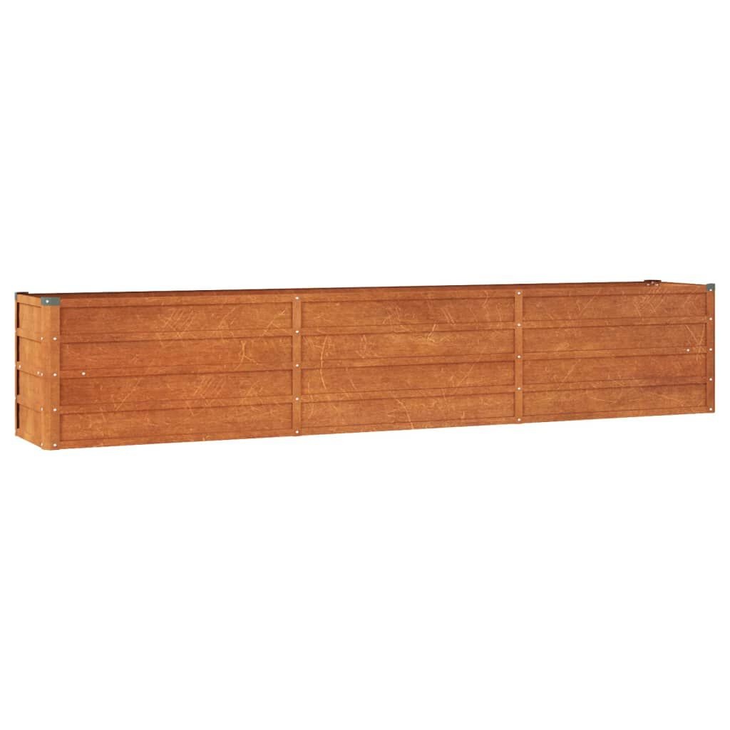 Vidaxl Jardinière en acier Corten 240x40x45cm Gris - 30% de remise
