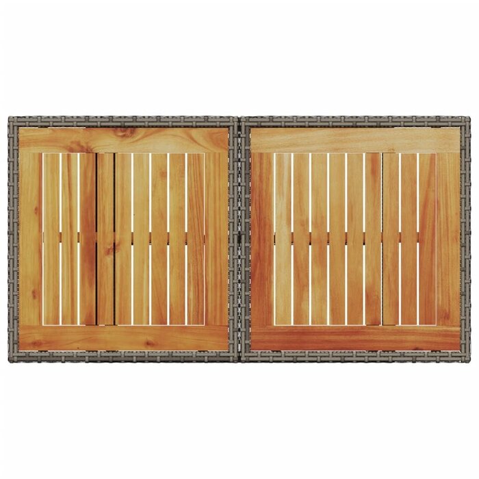 Vidaxl Table de jardin modulable polyrotin et bois - Jusqu'à 34% de remise